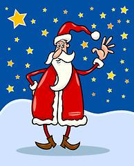 Image showing santa claus cartoon