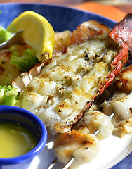 Image showing lobster Shrimps And Scallops