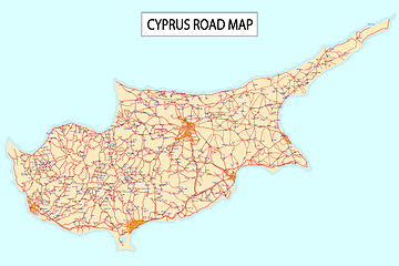 Image showing Cyprus road map