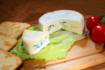 Image showing Blue-veined camembert