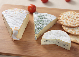 Image showing Three French Cheeses
