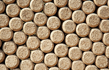 Image showing Wine bottles corks