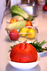Image showing Healthy eating: fruit and vegetables