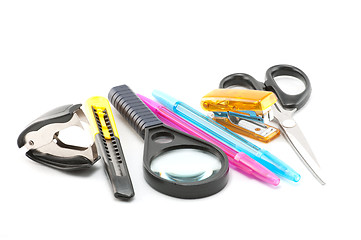 Image showing Assortment of stationery