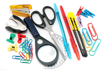 Image showing Assortment of stationery