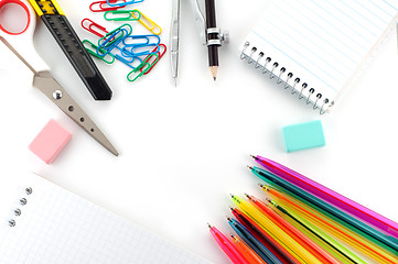 Image showing Assortment of stationery