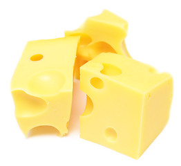 Image showing cheese cubes