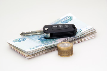 Image showing Money and auto key