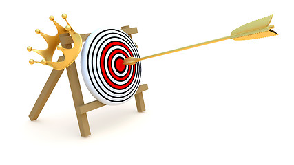 Image showing Gold target