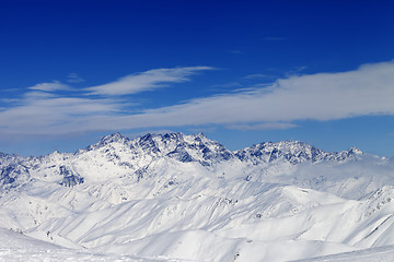 Image showing Winter mountains in nice day