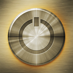 Image showing golden start button