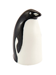 Image showing Penguin figurine home decor isolated on a white 