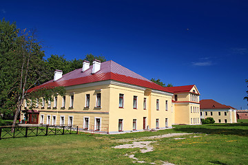 Image showing wanted building in town park