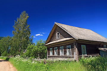 Image showing rural house near sandy road