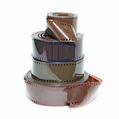 Image showing camera film on white background 