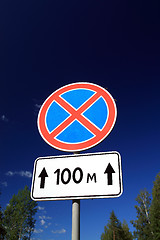 Image showing traffic sign on rural road