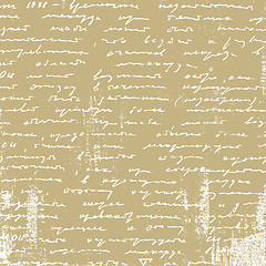 Image showing aging manuscript on brown paper