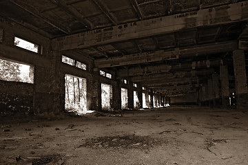 Image showing old destroyed brick building