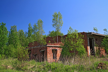 Image showing old destroyed brick building