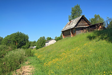 Image showing rural house not low hill