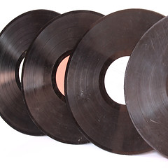 Image showing Music Vinyl Record on white background