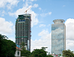 Image showing High-rise buildings in Phnom Penh, Cambodia