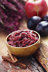 Image showing plum and apple chutney