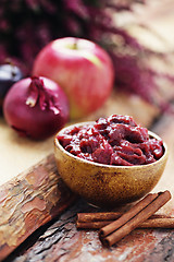 Image showing plum and apple chutney