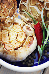 Image showing roasted garlic