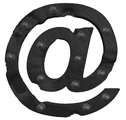 Image showing riveted email symbol