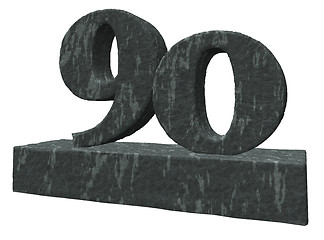 Image showing number ninety