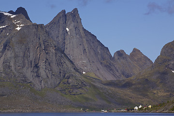 Image showing Fjord on Lofoten islands