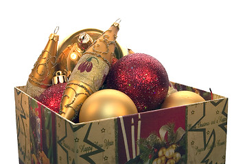 Image showing Christmas-tree decorations