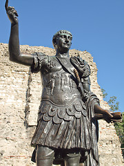 Image showing Emperor Trajan Statue