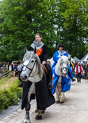 Image showing Princesses Riding Horses