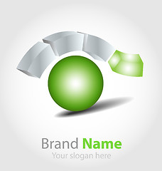 Image showing Brand logo in ecology scheme 
