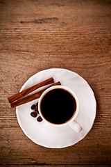 Image showing coffee and cinnamon