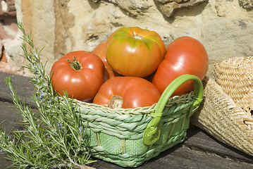 Image showing red tomatoes from the garden