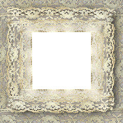 Image showing vintage lace frame