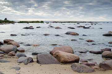 Image showing Stones on coast of Baltic sea