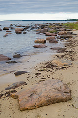 Image showing Stones on coast of Baltic sea