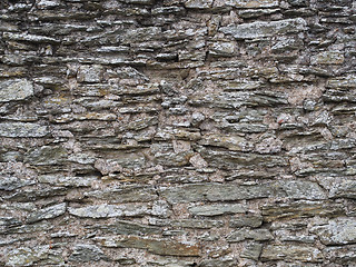 Image showing old grey slate wall