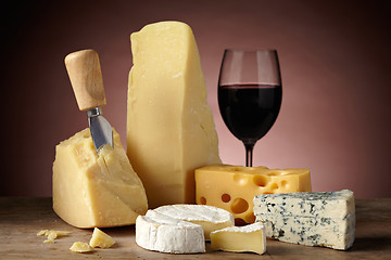 Image showing still life with cheese