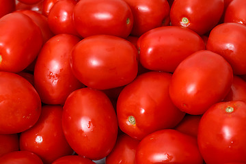 Image showing Lot of Red Tomatoes background