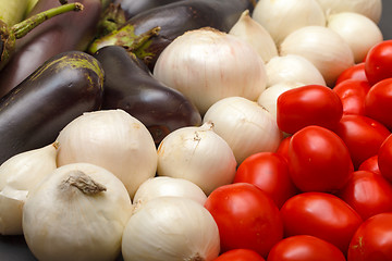 Image showing Multicolored Vegetable Variety background