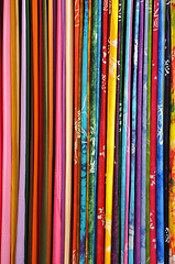 Image showing Light Colorful Fabrics 