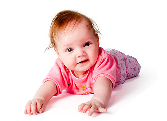 Image showing adorable little baby girl