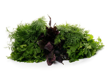 Image showing Heap of Fresh Greens