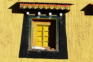 Image showing Typical Tibetan window