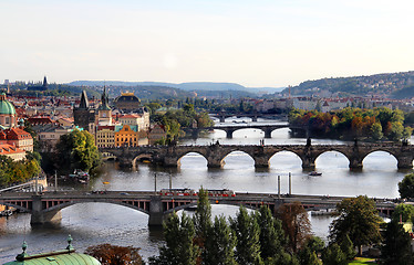 Image showing Prague bridges 